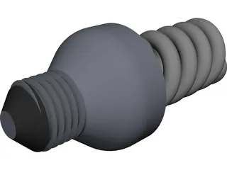 CFL Lamp CAD 3D Model