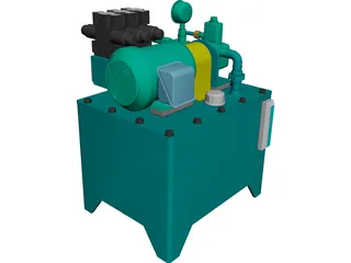 Tank Hydraulic 3D Model 3D Preview