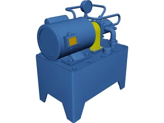 Tank Hydraulic 3D Model 3D Preview