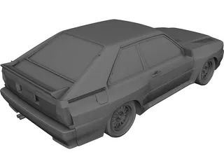 Audi Quattro (1983) 3D Model