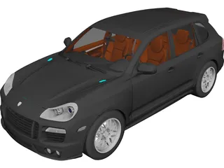 Porsche Cayenne Turbo S (2009) 3D Model