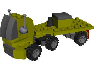 Lego Truck CAD 3D Model