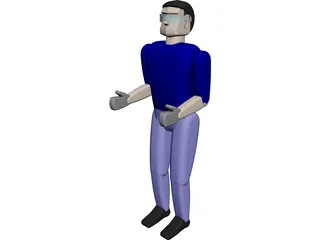 Worker Remy Man CAD 3D Model