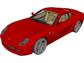 Ferrari 599 GTB Fiorano 3D Model