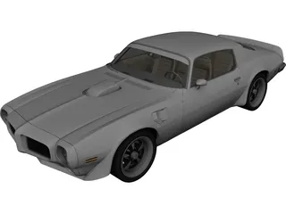 Pontiac Firebird Trans Am SD-455 (1973) 3D Model