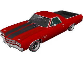 Chevrolet El Camino SS 454 (1970) 3D Model