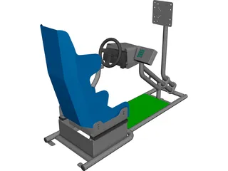 Racing Simulator CAD 3D Model