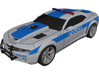 Chevrolet Camaro Police 3D Model