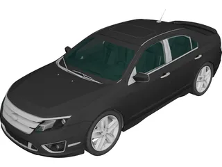 Ford Fusion Sport (2010) 3D Model
