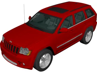 Jeep Grand Cherokee SRT8 (2009) 3D Model 3D Preview