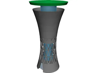 Water Tower Moglingen 3D Model