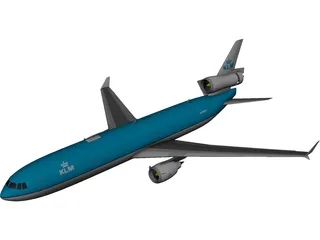 McDonnell Douglas MD-11 KLM 3D Model 3D Preview