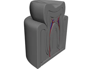 Tooth Cutaway 3D Model