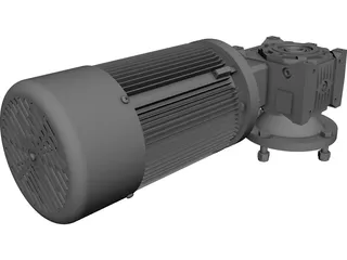 Reductor Motor CAD 3D Model