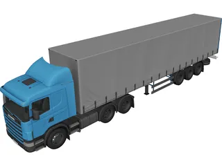 Scania 164l 420 3D Model