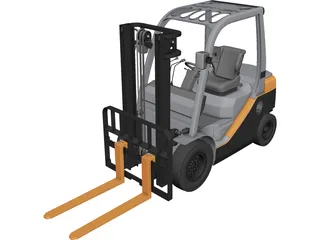 Forklift Toyota 3D Model