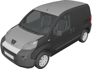 Peugeot Bipper (2010) 3D Model 3D Preview