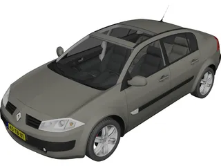 Renault Megane II Sedan 3D Model