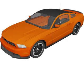 Ford Mustang BOSS (2012) 3D Model