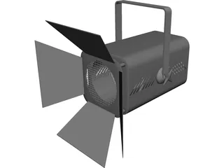 Fresnel 500 Light 3D Model