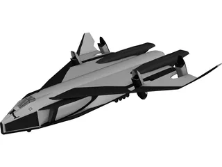 Avatar Space Shuttle 3D Model 3D Preview