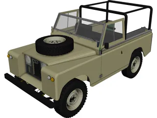 Land Rover Series IIa 88 3D Model