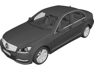 Mercedes-Benz C-class (2012) 3D Model