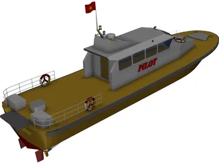 Pilot Ship 3D Model 3D Preview