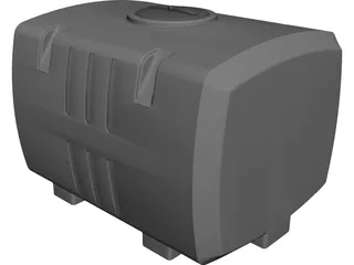 Water Tank Square 100 Gallon 3D Model