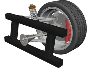 Suspension Vehicle CAD 3D Model