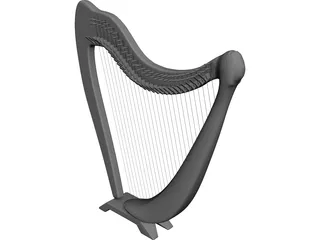 Harp 3D Model 3D Preview