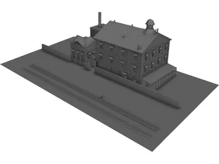 Great Northern Brewery Building 3D Model