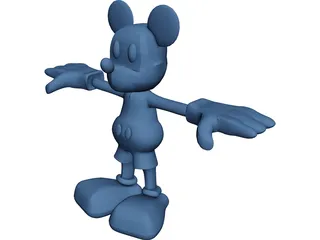 Mickey Mouse 3D Model 3D Preview