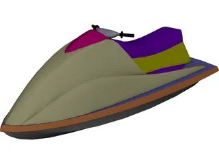 Jet Ski CAD 3D Model
