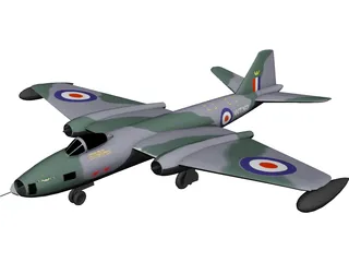 English Electric BAC Canberra B 8 3D Model