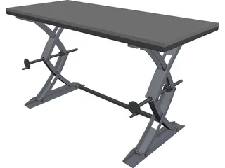 Lifting Table 3D Model