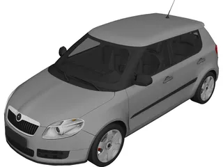 Skoda Fabia II (2010) 3D Model