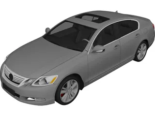 Lexus GS 450h (2010) 3D Model
