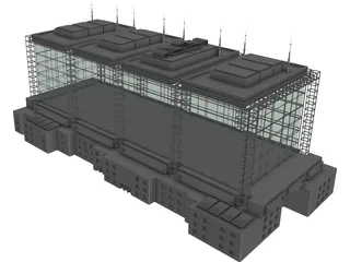Exhibition Building 3D Model