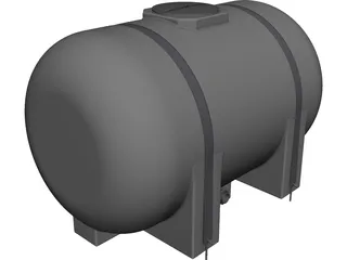 Water Tank 535 Gallon CAD 3D Model