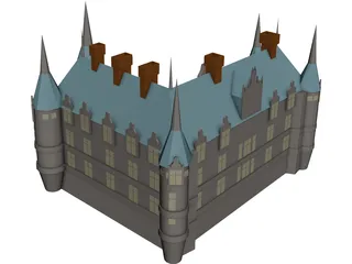 Castle 3D Model 3D Preview