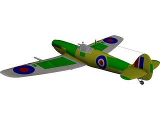 Supermarine Spitfire CAD 3D Model