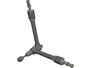 Manfrotto Articulated Arm MA143 CAD 3D Model
