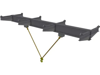 Lifting Beam CAD 3D Model