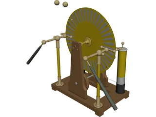 Wimshurst Machine 3D Model