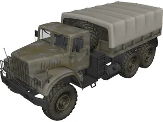 Kraz-255B 3D Model