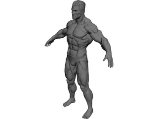 Super Human 3D Model