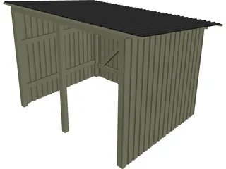 Shed CAD 3D Model