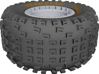 Kenda Bearclaw 25x12.5 Wheel CAD 3D Model