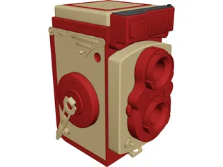 Camera Yashica CAD 3D Model
